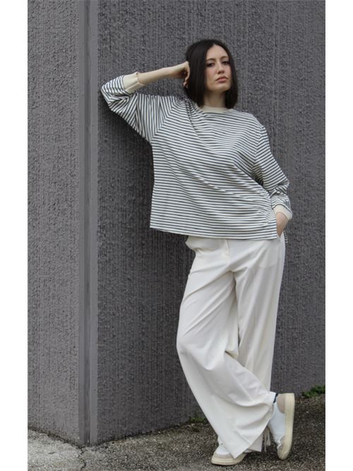 T-shirt a righe con manica lunga DIECI MINUTI | 55281/11